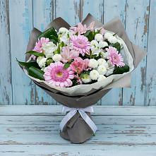 Букет цветов из:  Герберы, Альстромерии и Хризантемы в Орево
