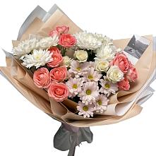 Букет цветов из:  Розы и Хризантемы #REPLACE_PRED# Орево