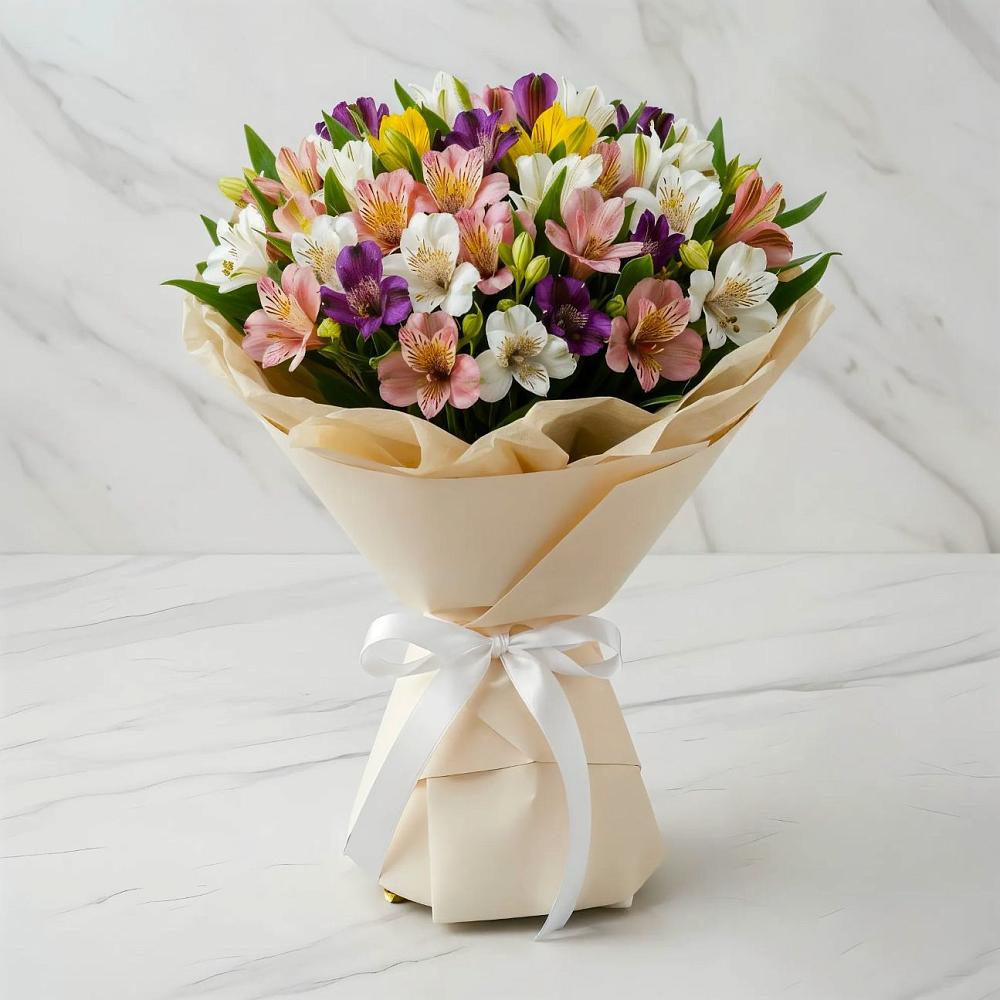 Букет цветов из: Альстромерии в Орево