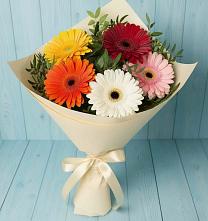 Букет цветов из:  Герберы в Орево