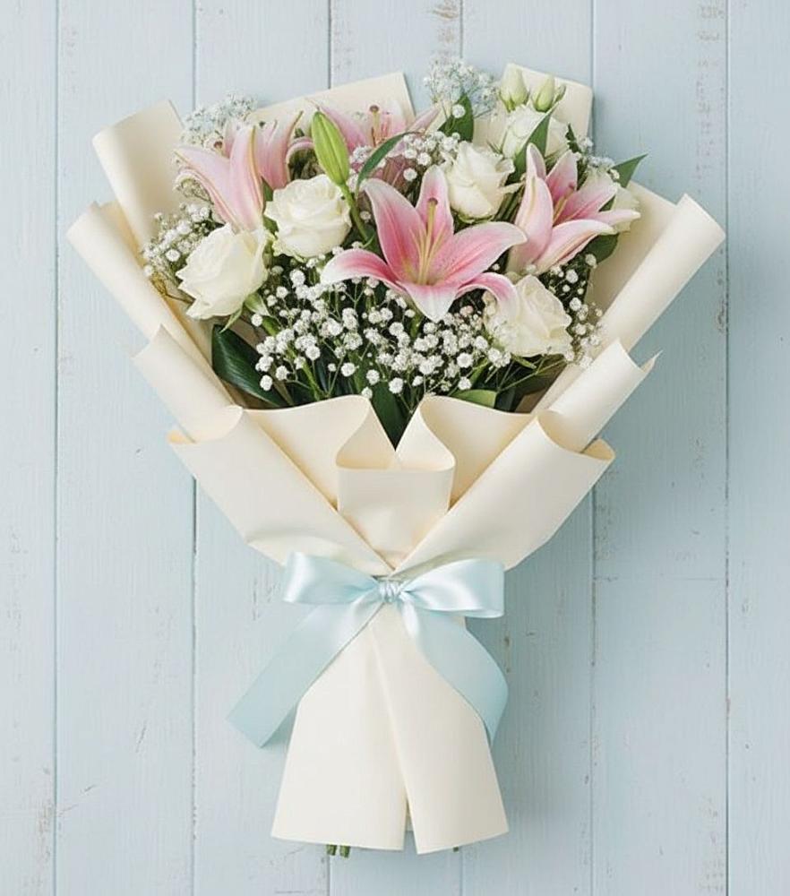 Букет цветов из: Лилии в Орево