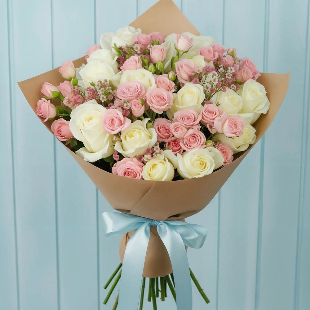 Букет цветов из: Розы в Орево