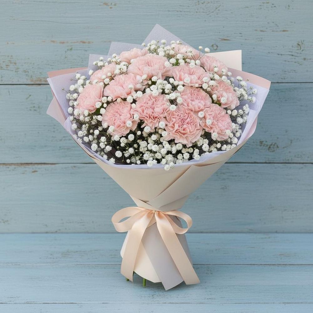 Букет цветов из: Гвоздики в Орево