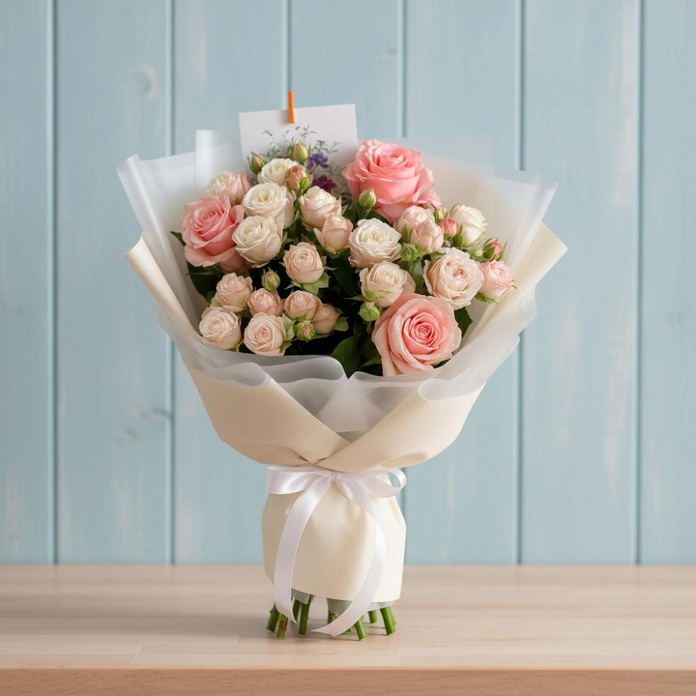 Букет цветов из: Розы в Орево