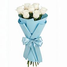 Букет 7 белых роз Проуд в Орево