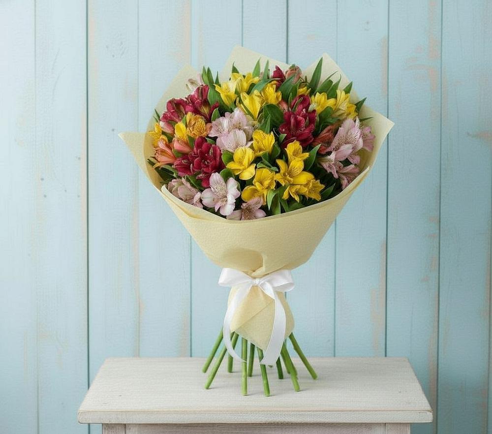 Букет цветов из: Альстромерии в Орево