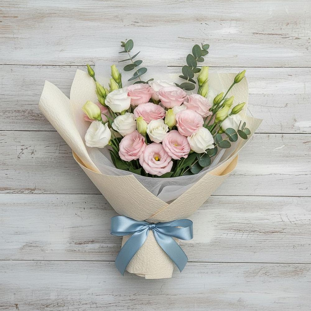 Букет цветов из: Лизиантусы в Орево