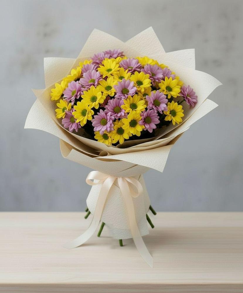 Букет цветов из: Хризантемы в Орево